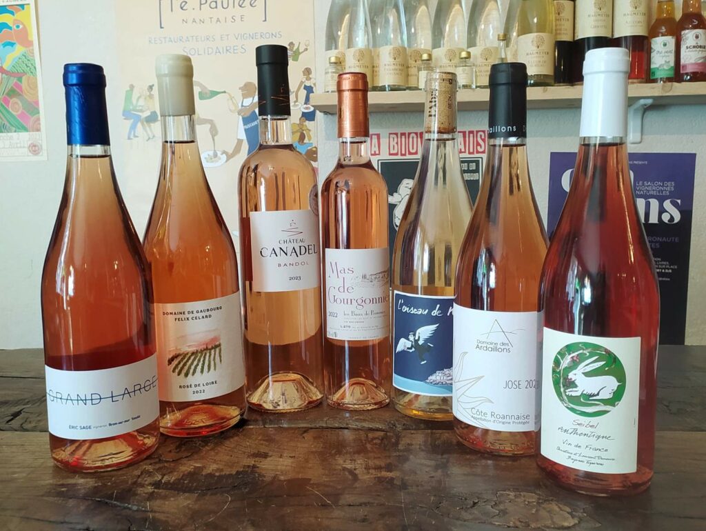 vin rosé bio Bandol Provence cave à vins Nantes centre quartier Bastille Monselet Toutes Joies Guist'Hau Procé